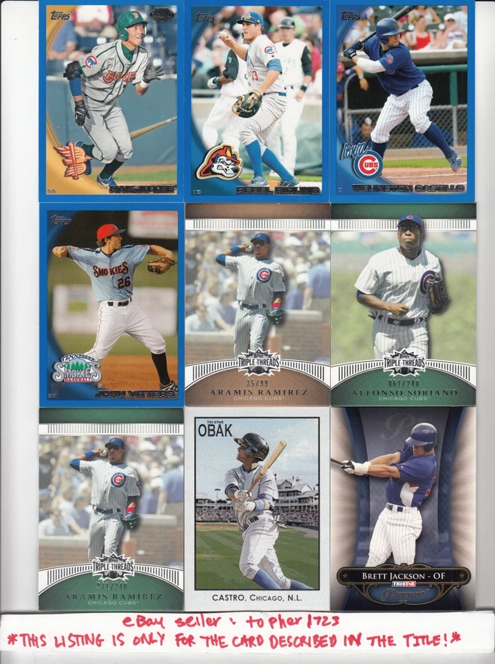 (TC) 2010 Topps Pro Debut Blue Parallel #254/259 REBEL RIDLING #189 Cubs - Image 1 of 1