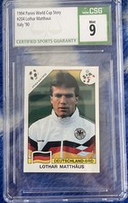 1994 Lothar Matthaus Panini World Cup Story Germany Soccer Sticker CSG MINT 9