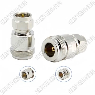 5x N Female Jack to F Male Plug Straight Adapter N to F Type Brass Connector - Image 1 of 4