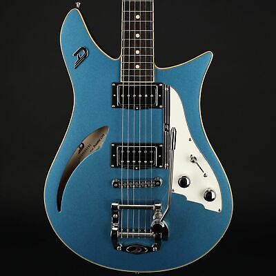 Duesenberg Double Cat Electric Guitar in Catalina Blue with Case