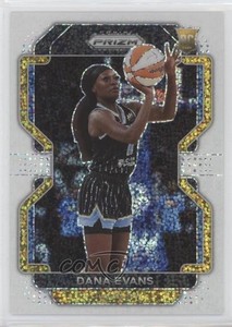 2022 Panini Prizm WNBA White Sparkle Prizm Dana Evans #149 Rookie RC