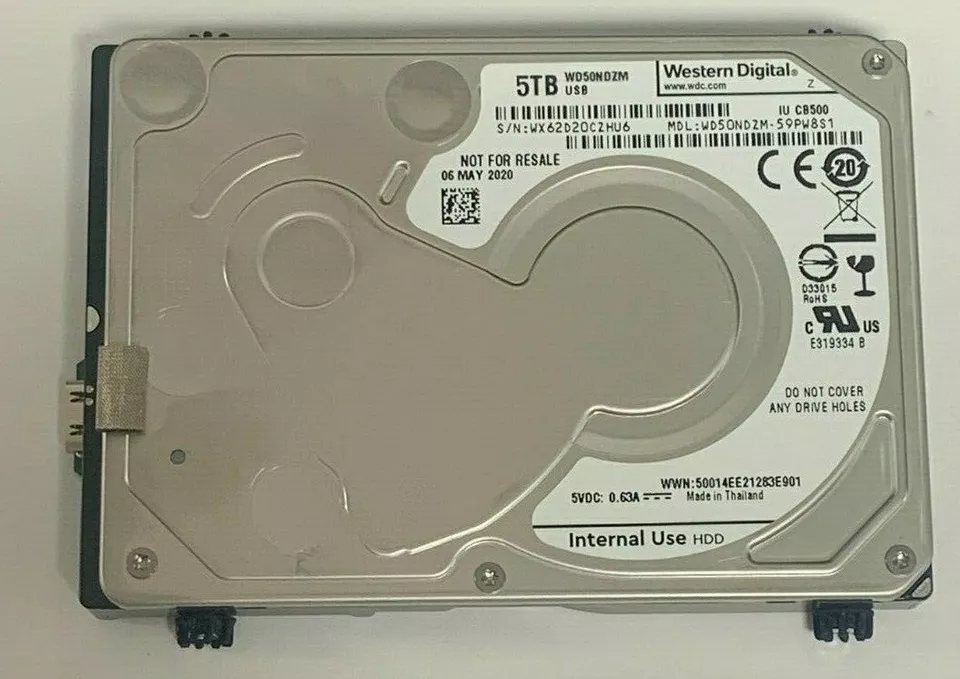 WD50NDZM-59A8KS1 Western Digital 5TB USB C MAY 2020 DATA RECOVERY - Image 1 of 1