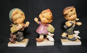 Set of 3-1940's-1950's Porcelain, Hummel Style Figurines Made in Japan - Picture 1 of 20