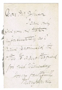 1888 AUTOGRAPH LETTER SIGNED by MARY DAVIES - WELSH MEZZO-SOPRANO - OPERA - Bild 1 von 2