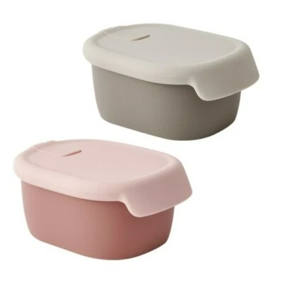 Korean Firgi Premium Platinum Silicone Baby Food Container 2p Duel Lock Korea - Image 1 of 4