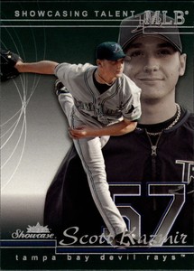 2005 Fleer Showcase Tampa Bay Devil Rays Baseball Card #106 Scott Kazmir ST