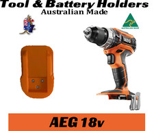 AEG Ridgid 18V tool & battery holder mount bracket storage