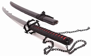 S0462 BLEACH ICHIGO KUROSAKI TENSA ZANGETSU ZANPAKUTO SWORD BULGED BLACK 41.1" - Picture 1 of 4