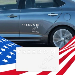Freedom Is  Worth Fighting Charlie Kirk Merch2%CCar Bumper Stickers Decals Decor - Picture 1 of 12