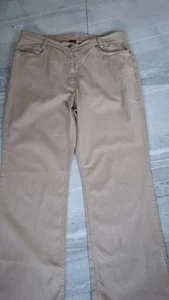 ✅ Olsen Mona Chino Donna Beige UK 18 Cotone Elasticizzato Gamba Dritta - Ottimo - Foto 1 di 8
