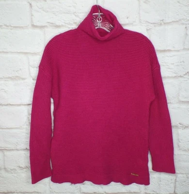 Michael Kors 粉色高领棉质针织毛衣 M 码 — 第 1/4 张图片