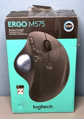 Logitech ERGO M575 Trackball Inalámbrico Doble Conectividad, Dongle + Bluetooth Foto 1 de 4