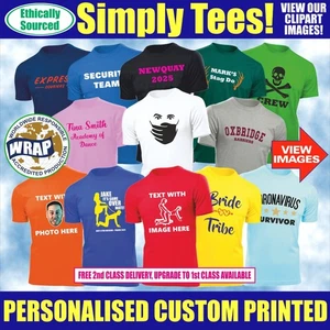 Personalised T Shirt Custom Printed T-Shirt Stag Do Hen Party T Shirt Workwear - Picture 1 of 11