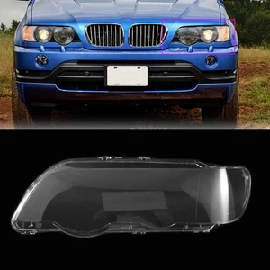 Links Scheinwerfer Scheinwerferglasabdeckung Passt für BMW X5 E53 2000-2003 Neu - Bild 1 von 5