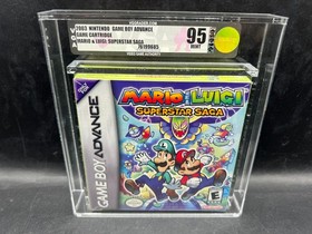 1st Print Mario & Luigi Superstar Saga Nintendo GBA VGA 95 FACTORY SEALED WATA