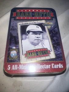 Metallic Impressions Babe Ruth 5 Tarjetas Coleccionistas Todo Metal Juego de Lata NUEVO SELLADO - Imagen 1 de 5