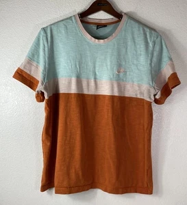Nike T-shirt Extra Large Black Tag Light Gray & Orange loose fit 100% Cotton - Picture 1 of 11
