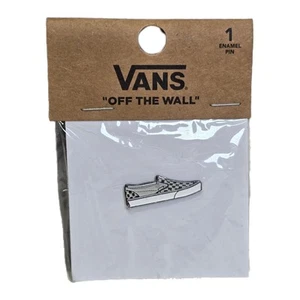 Vans Off The Wall Enamel Pin Checkered Checkerboard Classic SlipOn Shoes NEW - Picture 1 of 3