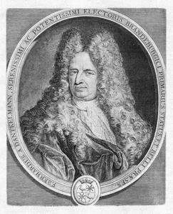 Eberhard Von Danckelmann Brandenburg Prussia King Teacher Portrait Copperplate - Picture 1 of 1