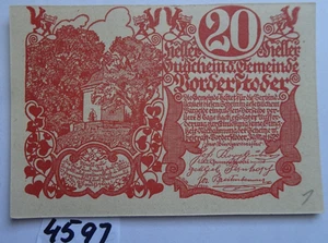 AUSTRIA  - GEMEINDE BORDERSTODER - 20 Heller  - AU/UNC - M 1120 - Picture 1 of 2