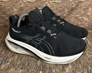 Scarpe da corsa atletica Asics Gel Nimbus 26 sneakers nero/grigio donna larghe 10 - Foto 1 di 15