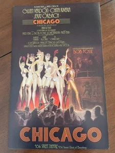 "Chicago" Vintage 70's Broadway Window Card - Picture 1 of 3