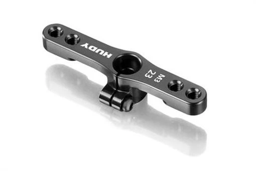 Hudy Aluminum Clamp Throttle Servo Horn (KO, Sanwa) (2-Hole M3 - 23T) - Image 1 of 1