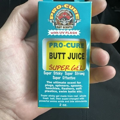 Pro-Cure Super Sticky Gel 2 oz Butt Juice Fishing Scent Attractant w/UV Flash - Image 1 of 3