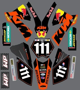 Calcomanías gráficas para KTM SX 125-250 sxf 250-450 2004 - Imagen 1 de 1