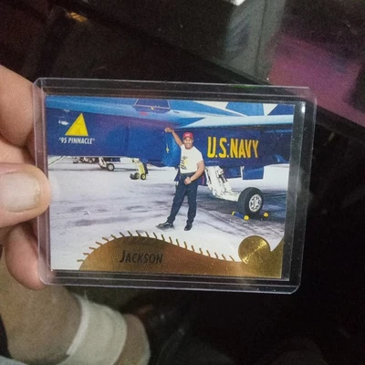 Tarjeta promocional de muestra Bo Jackson 1995 Pinnacle Marina de los Estados Unidos #205 California Angels RARA Foto 1 de 2