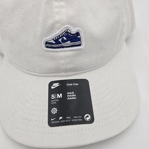 Nike Club Kappe weiß blau bestickt Schuh Logo verstellbar Mütze Erwachsene Unisex S/M - Bild 1 von 7