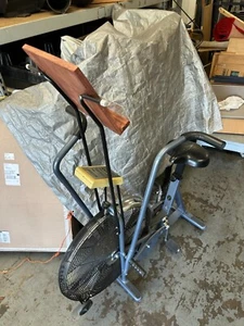 SCHWINN AIRDYNE EXERCISE BIKE (CLASSIC) WITH MODIFIED TABLET/PHONE STAND - Picture 1 of 4