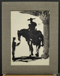Pablo Picasso: original lithograph from "Toros Y Toreros, 1980" (matted). - Picture 1 of 3