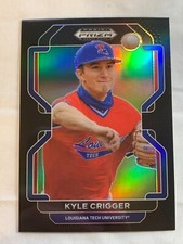 2022 Prizm Draft Picks Black Kyle Crigger #PDP202 Louisiana Tech