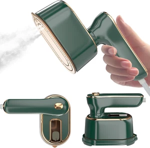 Mini Travel Steamer Iron โ Portable Clothes Steamer for Home & Travel (Green) - Picture 1 of 7