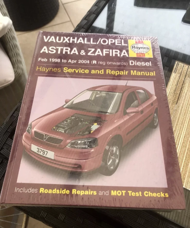 VAUXHALL ASTRA & ZAFIRA Haynes Workshop Manual Feb 1998 to Apr 2004 Diesel