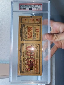 1927 Championship Ticket Gene Tunney Vs Jack Dempsey The Long Count Full - Picture 1 of 7