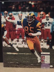 JACK YOUNGBLOOD HOF 01 Signed Autograph 16x20 Picture Photo Los Angeles Rams JSA - Picture 1 of 3