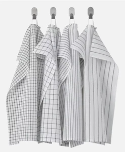 4 Stück Ikea Rinnig Küche Geschirrtücher 18"x24" mit Schlaufen. - Bild 1 von 5