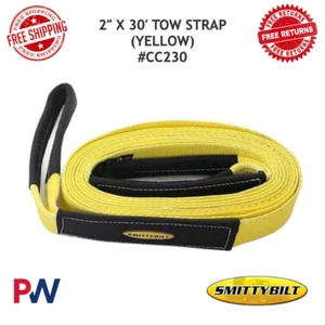 Smittybilt Tow Strap - 2" X 30' - 20,000 lbs. Rating Yellow #CC230 - Picture 1 of 10