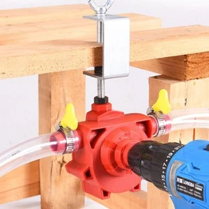 Round Shank Electric Drill Drive Pump Self Suction Centrifugal Pump Diesel Oil - Picture 1 of 10