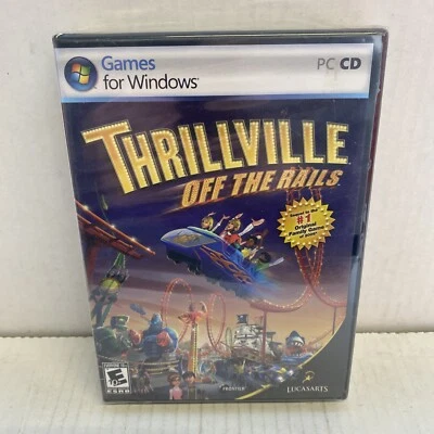 Video Game PC Thrillville Off the Rails Games For Window New Sealed Free Ship - Image 1 of 4