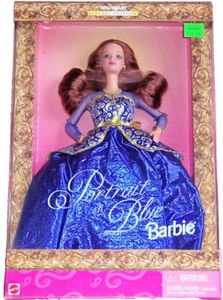 Muñeca Barbie Walmart Retrato en Azul 1997 Edición Especial NRFB De Colección - Imagen 1 de 1