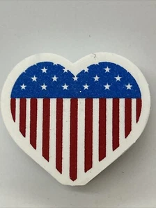 USA US Flagge auf Herz Antenne Topper Bleistift Topper Trump Pride MAGA - Bild 1 von 2