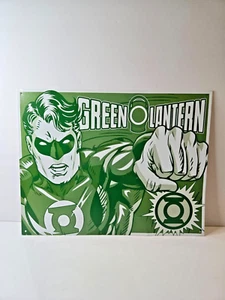 Green Lantern Justice League Tin Sign DC Comics Retro - Picture 1 of 9