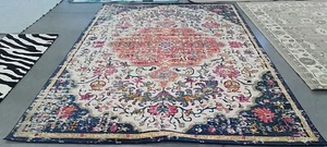 IVORY / ORANGE 9'-0" x 12'-0" Flaw in Rug, Reduced Price 1172772450 MAD447A-9 - Picture 1 of 4