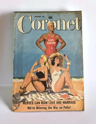 Vintage August 1952 Coronet Magazine Winning War on Polio Nerves Ruin Marriage Foto 1 de 4