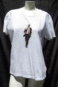 T-shirt maglietta classica ANVIL US donna L bianca dipinta acquerello Barack Obama - Foto 1 di 6