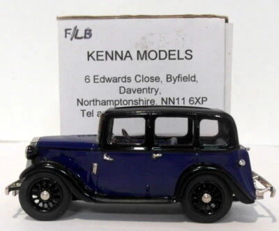 Kenna Models 1/43 Scale KM13 - Wolseley 9 - Dark Blue/Black - Image 1 of 4