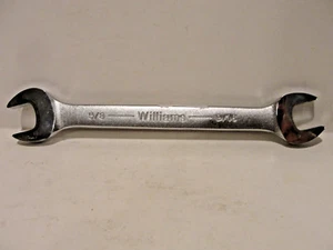 Williams 1727 Double Head Open End Wrench, 5/8-Inch by 9/16-Inch - Picture 1 of 4